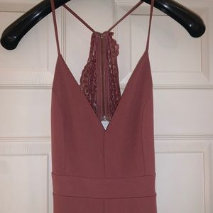 Beautiful open lace-back romper